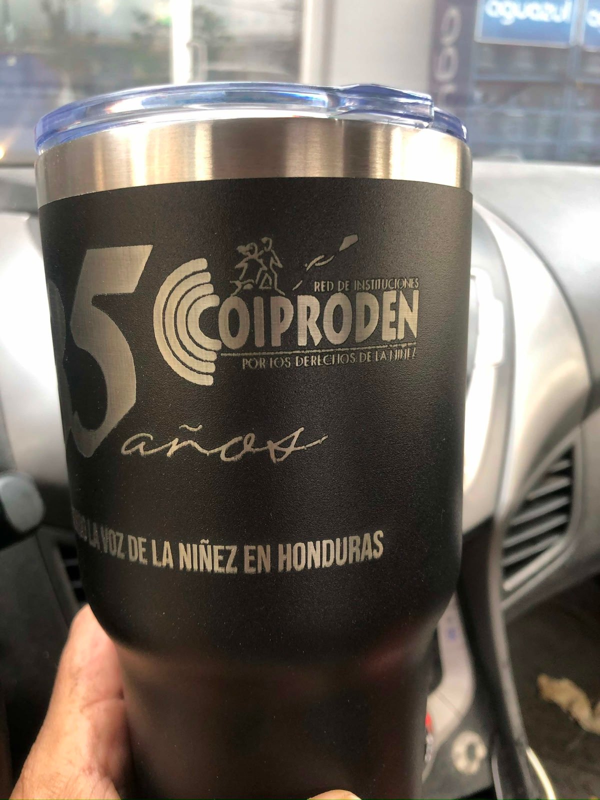 Termo COIPRODEN grabado láser Honduras